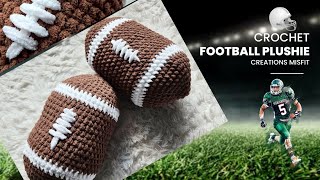 Large Football Plushie - No-Sew Crochet Tutorial