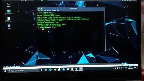 How to full screen the #Parrot OS virtualbox
