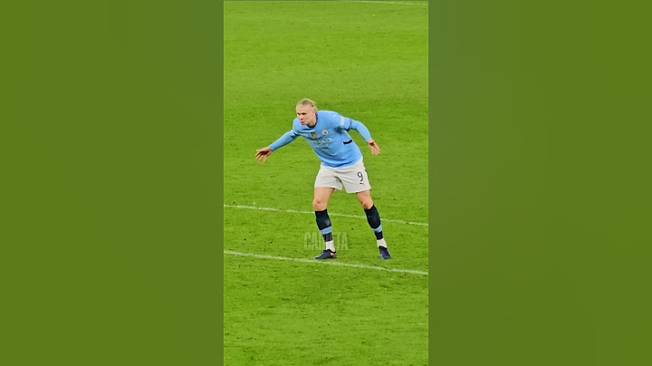 HAALAND RESBALÁNDOSE JUGANDO CONTRA EL REAL MADRID EN CHAMPIONS MANCHESTER CITY 2-3
