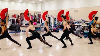 Lyrical Dance Warm Up, UPAC Dance Team, Rachel Robbins, Hall of Fame Dance Competition. 