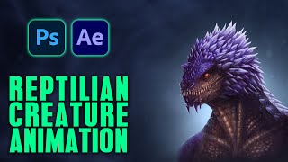 From Digital Creature Illustration to Cinematic Animation Using Photoshop and After Effects