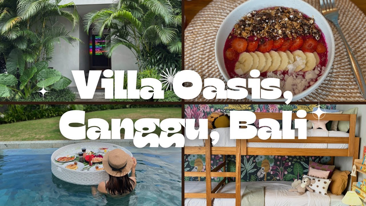 Family Friendly Villa Tour in Canggu, Bali 🌴  Villa Oasis Gg. Karisma