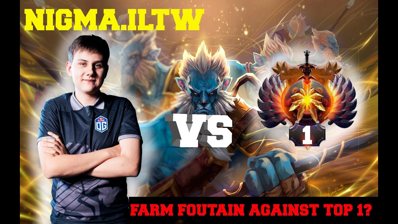 NIGMA.ILTW PHANTOM LANCER fountain farm vs TOP 1 RANK - patch 7.29