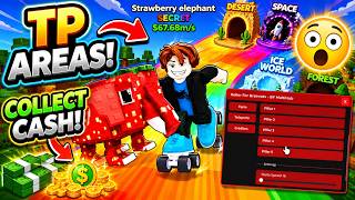 Roller For Brainrots Script - TP Areas, Collect Cash, Buy Speed, Upgrade Base
