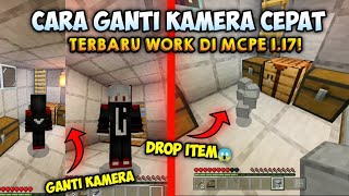 CARA TERBARU GANTI KAMERA & DROP ITEM MCPE TANPA KEYBOARD!! WORK MCPE 1.17