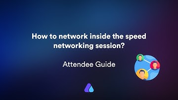 How to network inside the speed networking session? | #Airmeet  #organizerguide  #quickguide