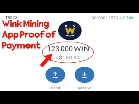 I got 600 $wink frm mining app | Free wink mining app in 2022 | Payment proof 600 wink coin withdraw