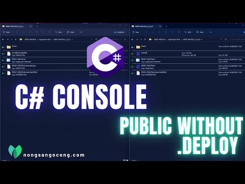 C# Console Public To Exe Without .Deploy