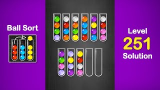 Ball Sort Puzzle Solution Level 251