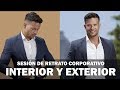 Sesión de retrato corporativo en interior y exterior