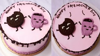 Best Eggless Cake Decorating Tutorial| Bento Cake/ Lunch Box Cake | Step by Step procedure |