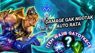 Top build Gatotkaca exp Lane pantang Mundur