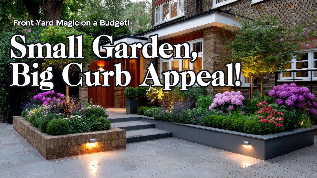 Genius Small Front Garden Ideas to Transform Curb Appeal on a Budget | DIY Front Yard Magic Tips!