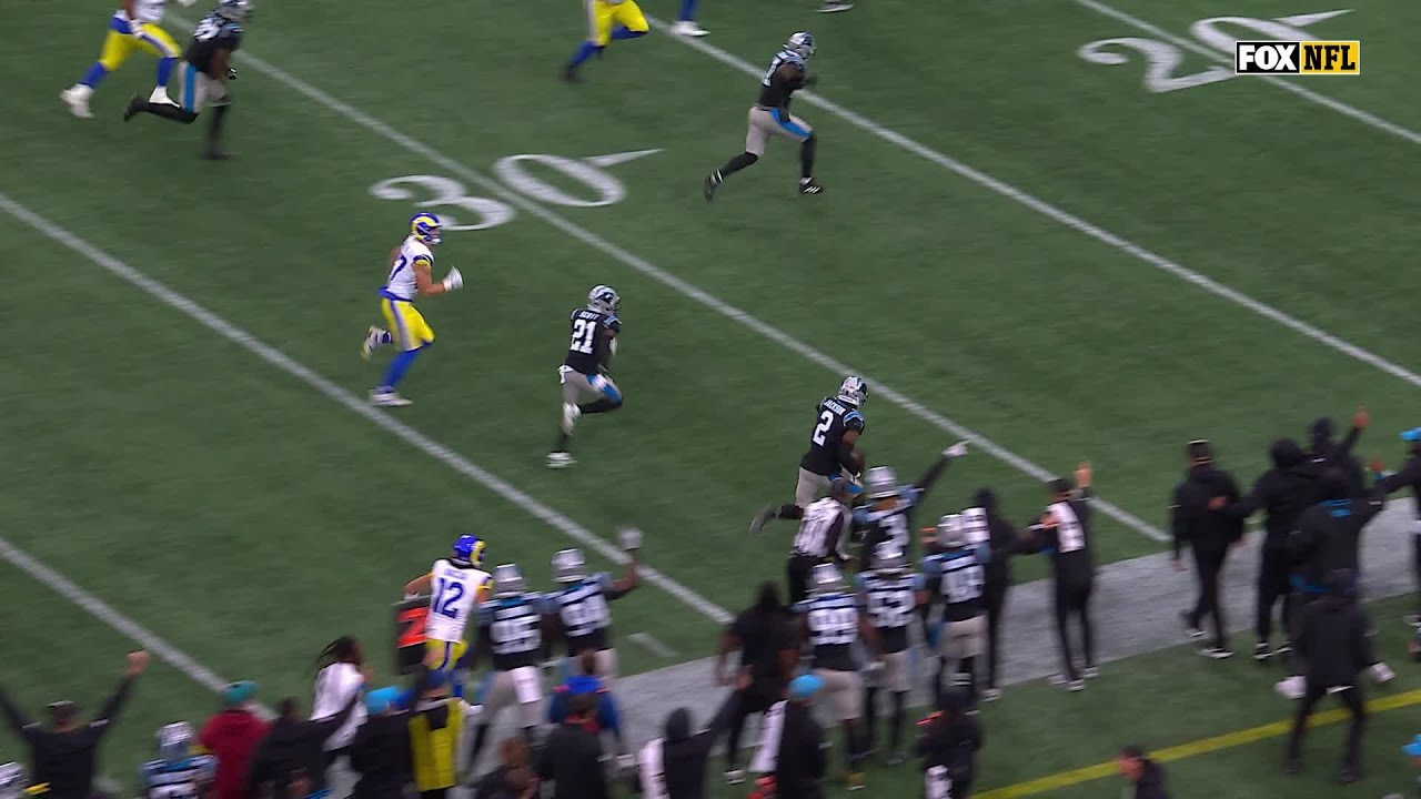 Pick 6! Michael Jackson take Stafford's throw to the house