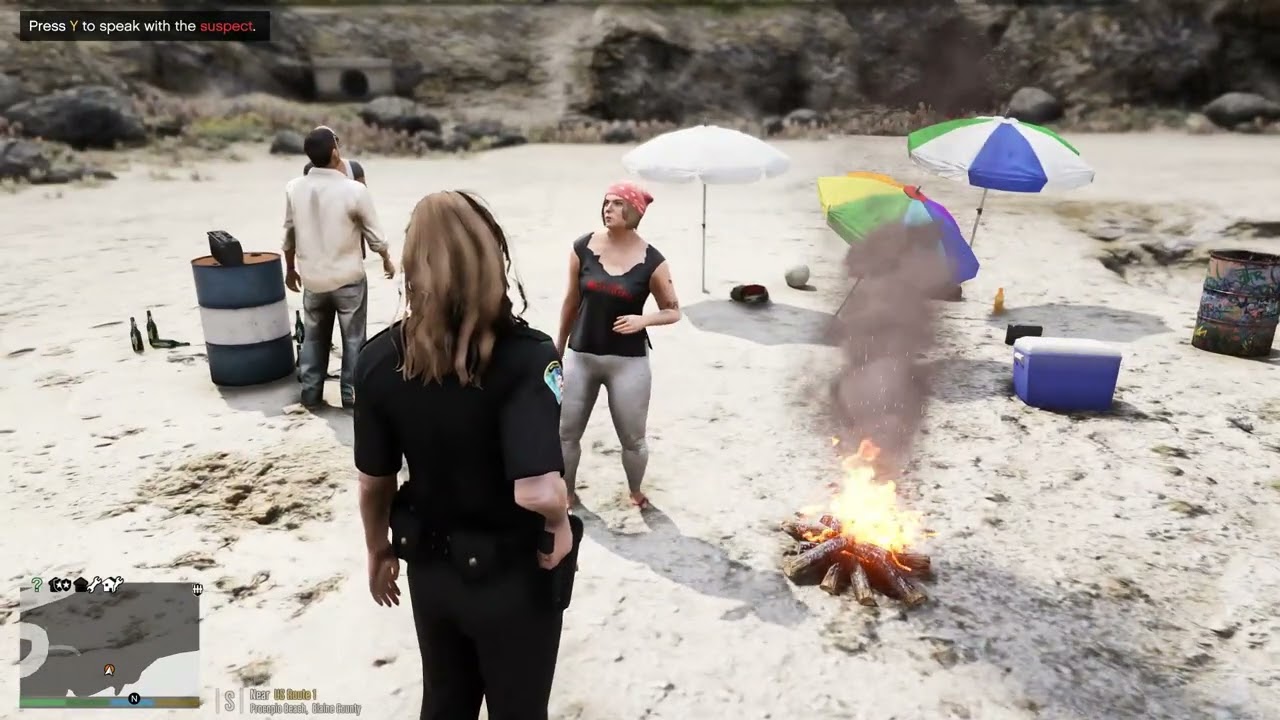 Gta 5 LSPDFR Playing As a Satellite Beach PD Female Officer - CVPI Routine Patrol