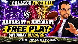 Kansas St vs Arizona St Saturday 10/24/26 - NCAAF Week 8 Pick & Predictions | Raphael Esparza