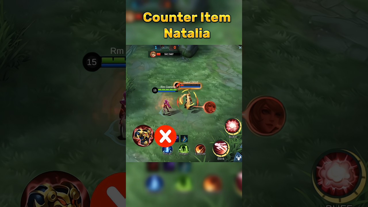 Counter Item Natalia😱 mlbb 