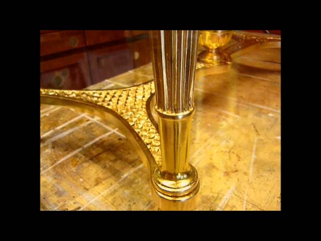 Decoración artesanal en pan de oro y pan de plata para muebles de ...