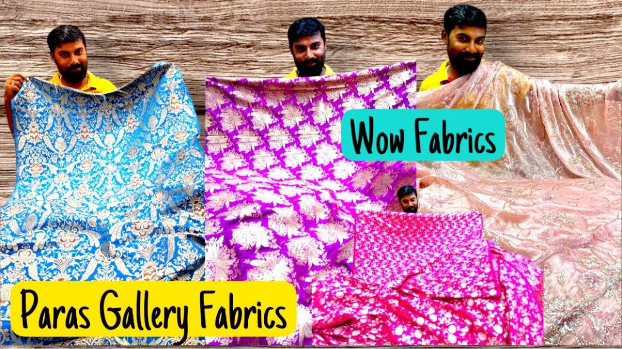 Paras Gallery Brings You Stunning Fabrics in Banarasi & Boutique Style Hand Work Imported Fabrics.