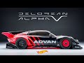 Delorean Alpha 5 Race Car HotWheels Custom