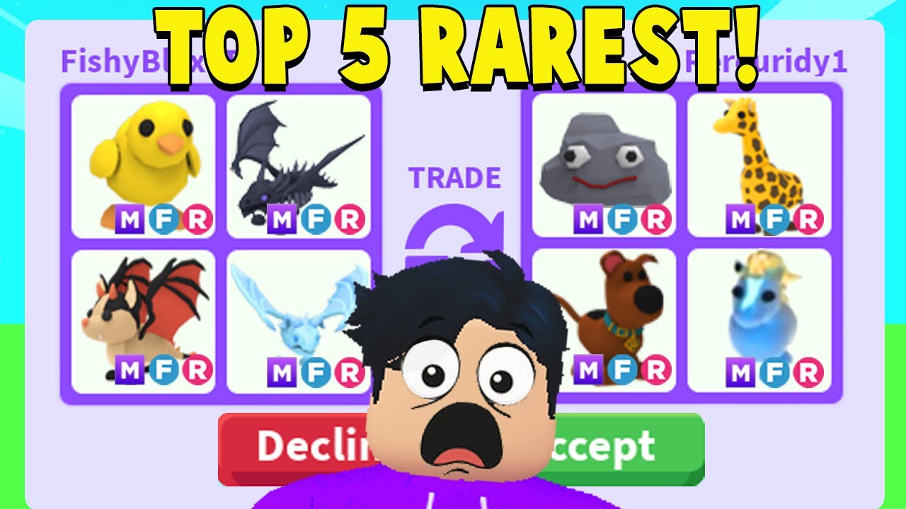 Top 5 rarest pets in Roblox Adopt Me!