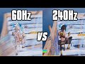 Testing 60Hz vs 144Hz vs 240Hz On Fortnite! - Refresh Rate Comparison!