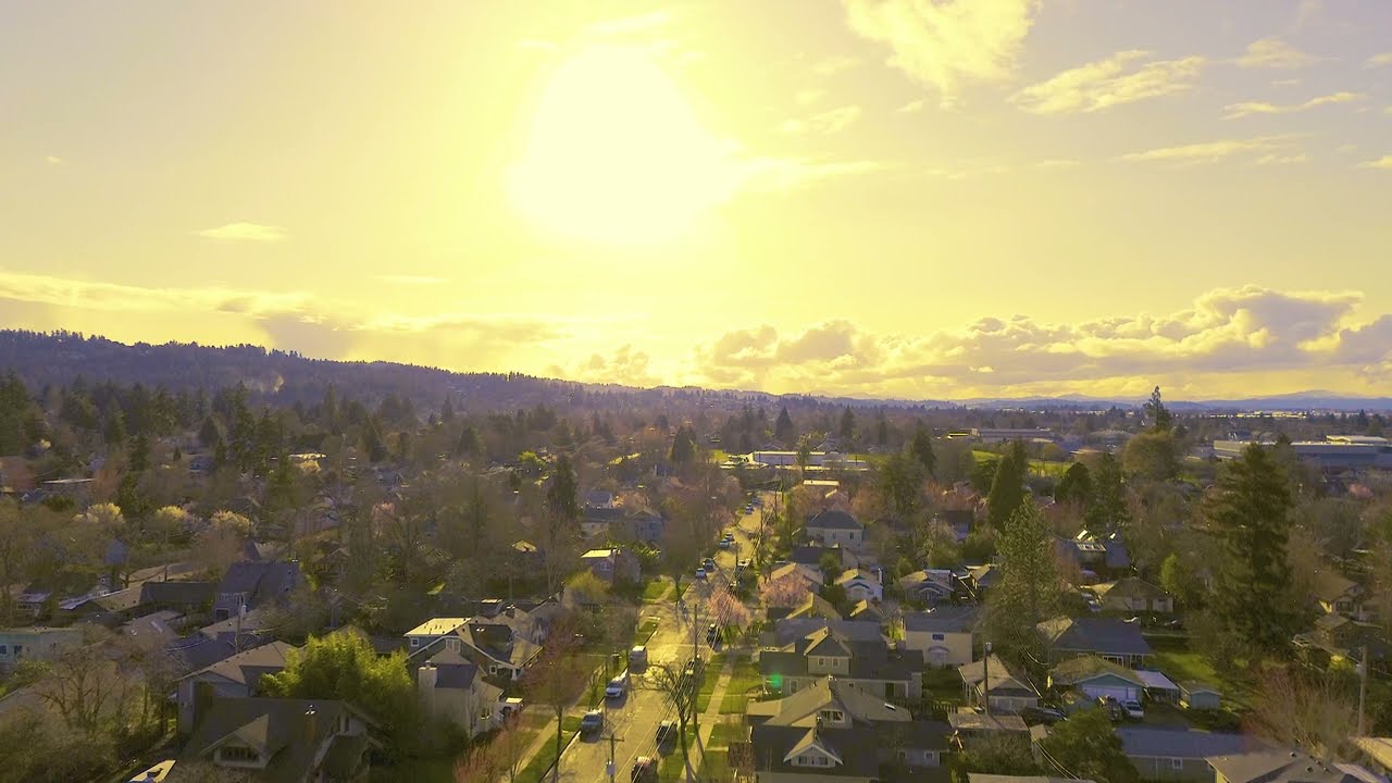 Eugene Oregon during its marvelous golden hour.