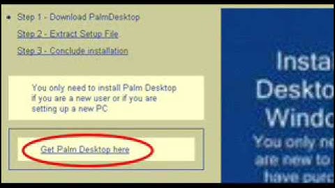 Install Palm Desktop Part 1