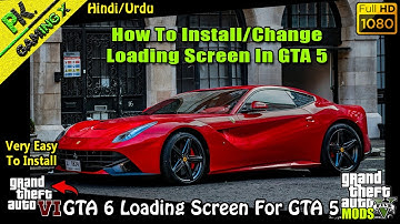 GTA V - How To Change/Install Loading || GTA 6 Loading Screen For GTA 5 || GTA V Loading Screen Fix