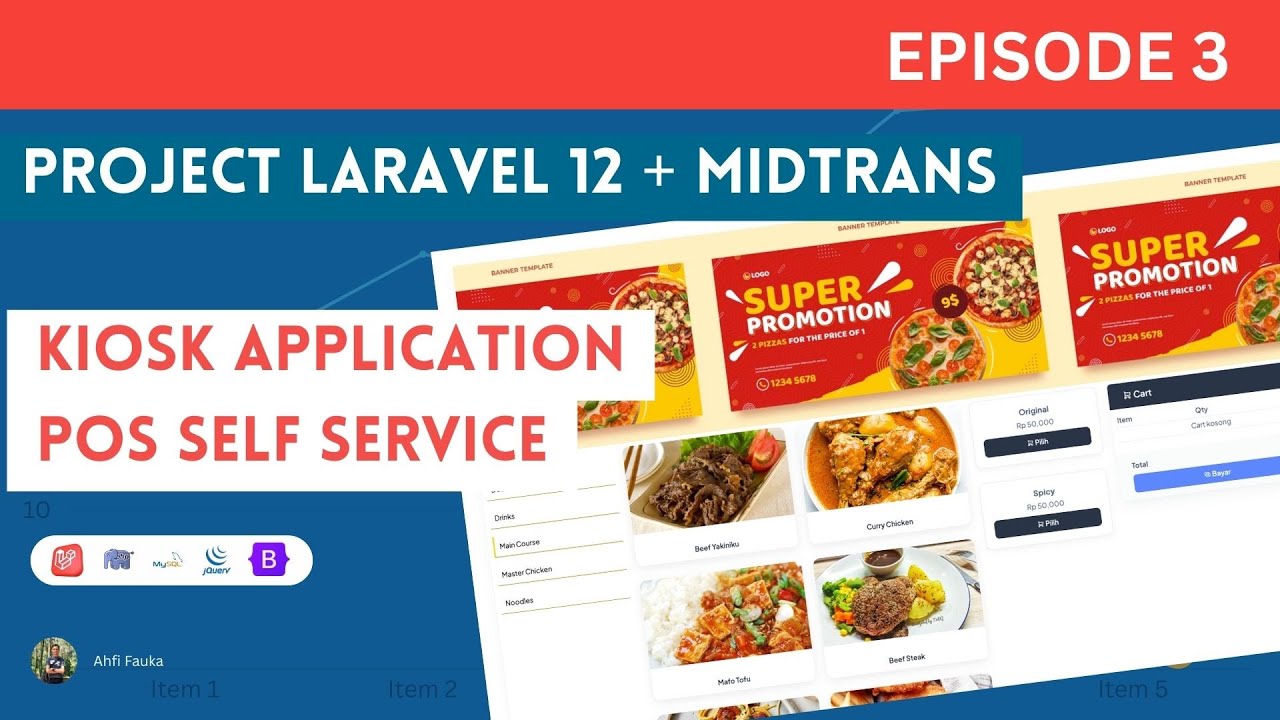 Self Application Project Laravel 12 : Bangun Aplikasi POS SELF SERVICE - KIOSK ...
