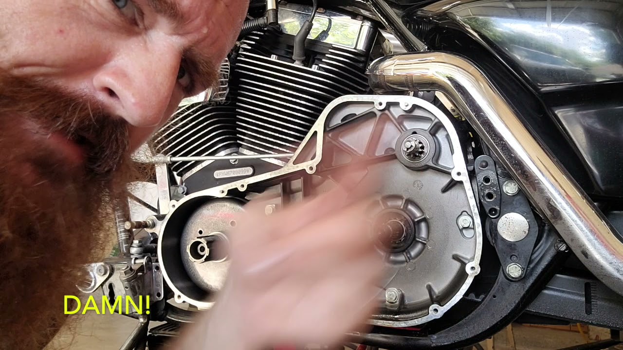Road King primary oil leak repair part 1 YouTube