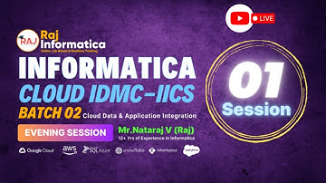 Informatica IDMC (Intelligent Data Management cloud)  - IICS Session-1  Batch-02 Mornig Live Session