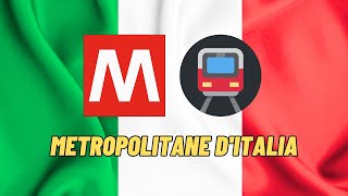 In ITALIA siamo pieni di metropolitane! 🇮🇹 7 città italiane hanno la metropolitana