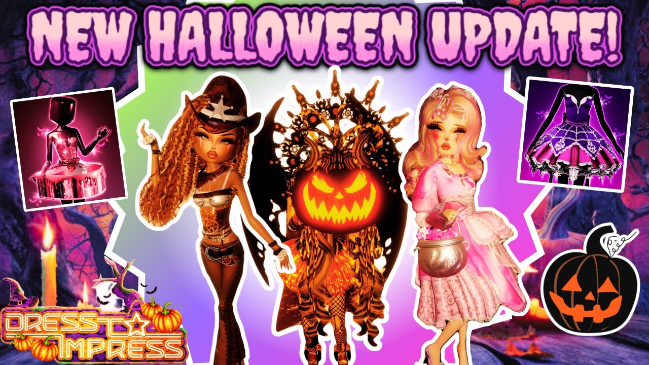 Using The NEW *Halloween Items* In DRESS TO IMPRESS! Roblox - YouTube