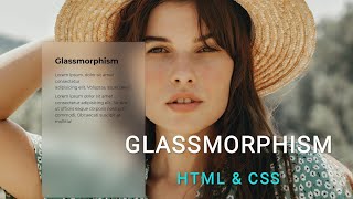 How to make Glassmorphism using html and css | Glass morphism | imakedesigneasy