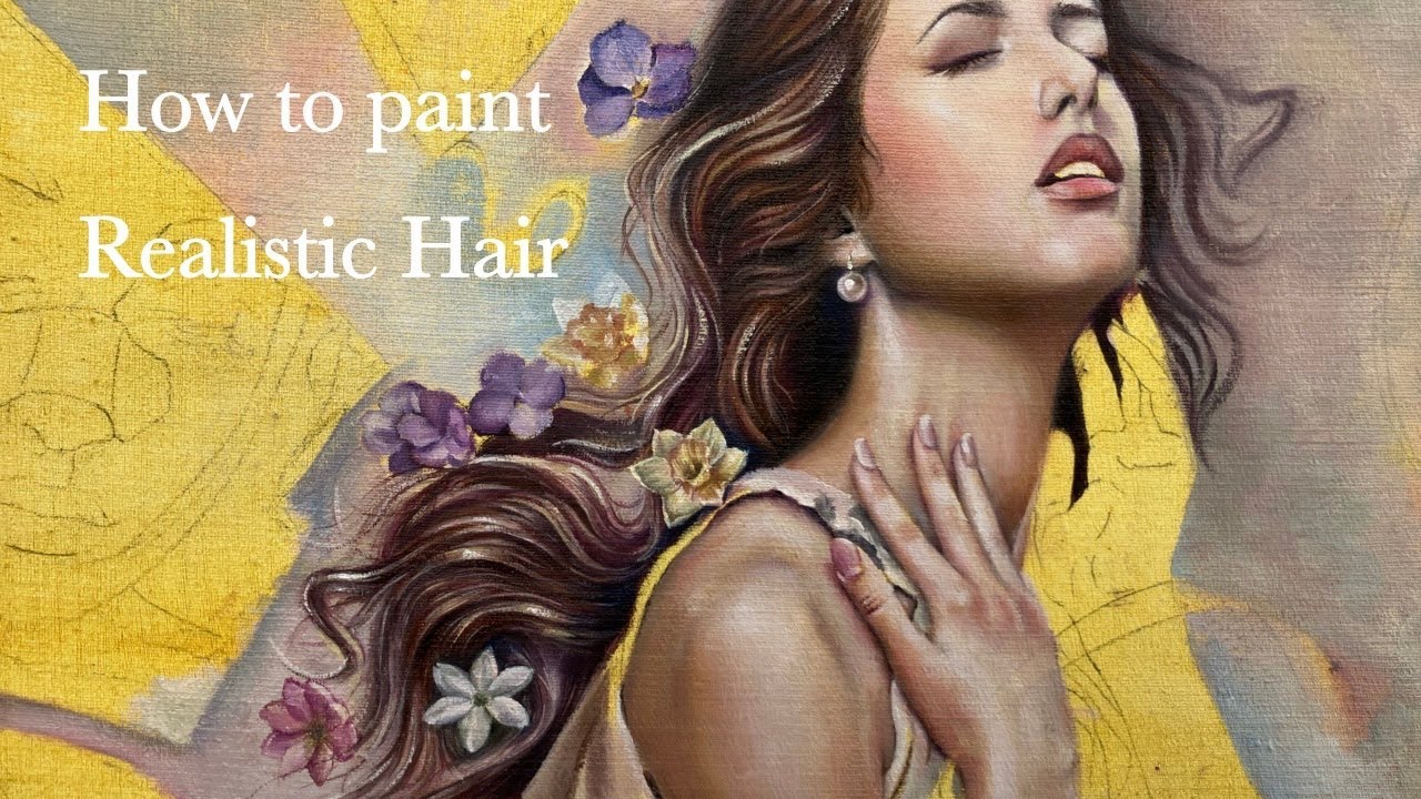How To Paint Hair || Oil painting