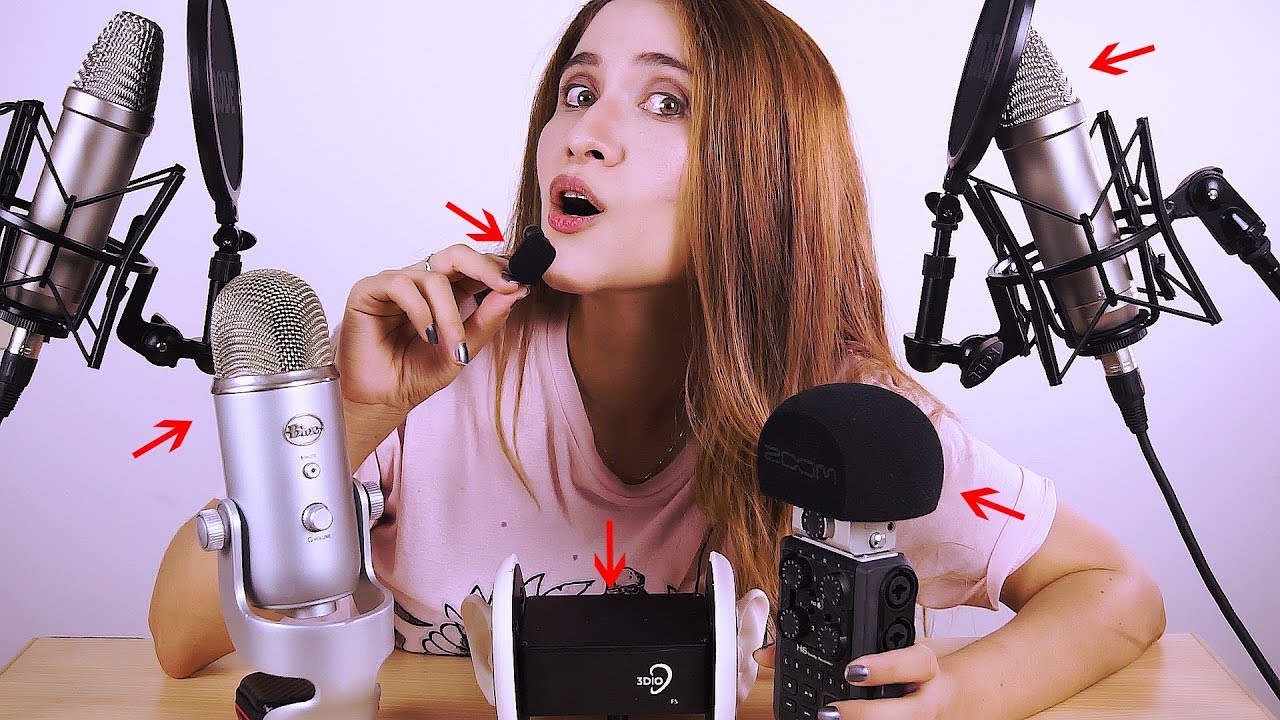 RETO EXTREMO! 5 MICROFONOS DE ASMR puestos a la prueba! ¿Cuál es tu