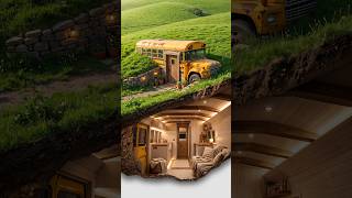 I Turned an Old School Bus Into a Hidden Dream House! 🚌🏡