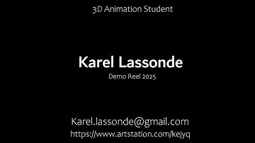 3D Animation Demo Reel 2025 | Karel Lassonde