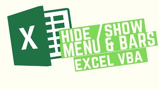 Automatically Hide Excel Menus, Bars, Etc Upon Opening using Excel VBA Code to Look Like an App