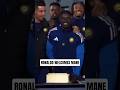 RONALDO WELCOMES MANE