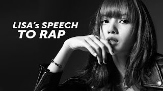 Lisa's Speech to Rap (Blackpink Edits) by BoringMusics 236,016 views 1 year ago 1 minute
