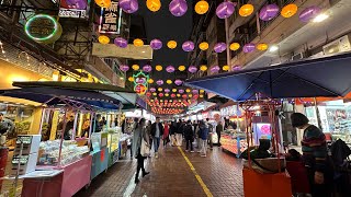 Food night market at Temple Market Jordan Hongkong