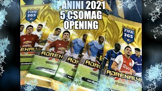 5 CSOMAG PANINI FIFA 365 ADRENALYN XL 2021 focis kártya bontás - YouTube