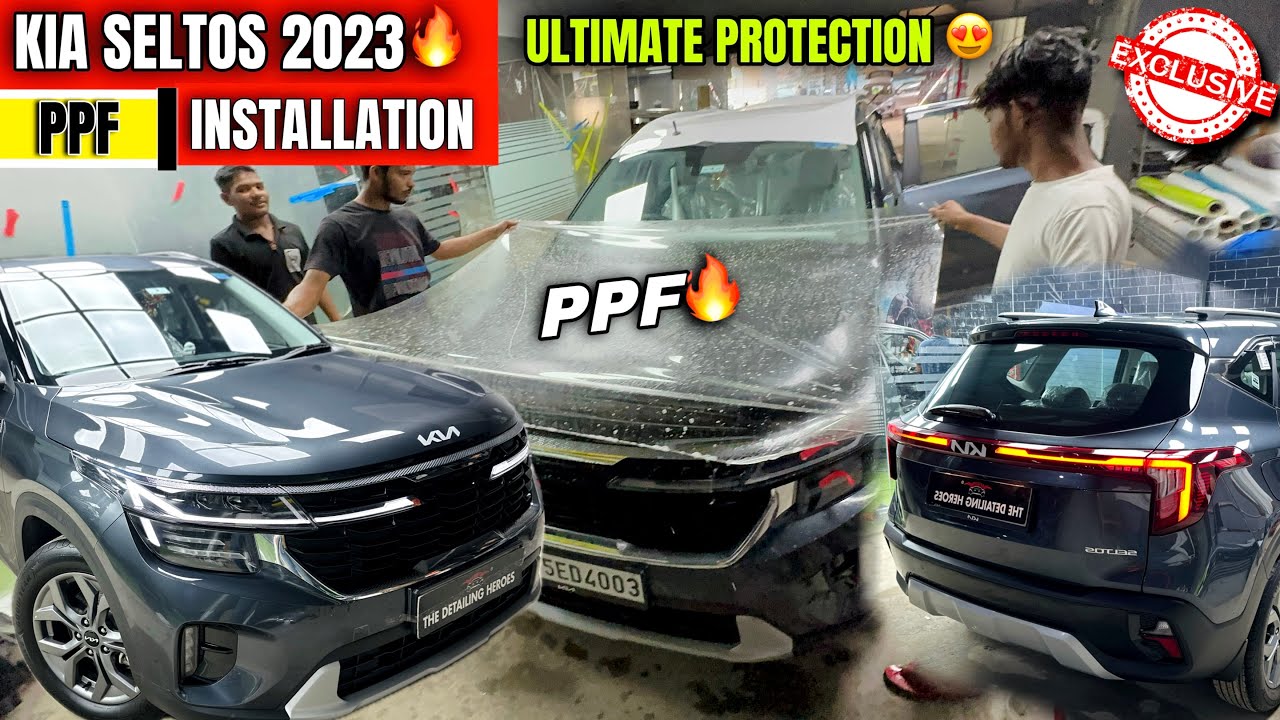 Kia Seltos Facelift 2023 PPF Installation🔥 Paint Protection Film😍