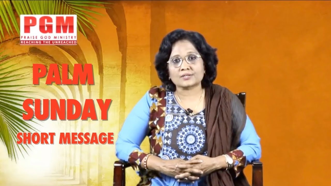 Thumbnail for Daily Bible Message 24 03 2024 Mark మార్కు సువార్త 11 7 8 Palm Sunday