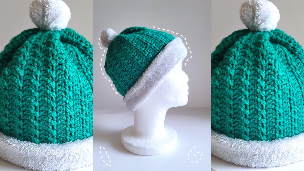 🧶 GORRO A CROCHET PASO A PASO | Tutorial Completo | Ideal Para Adultos ...