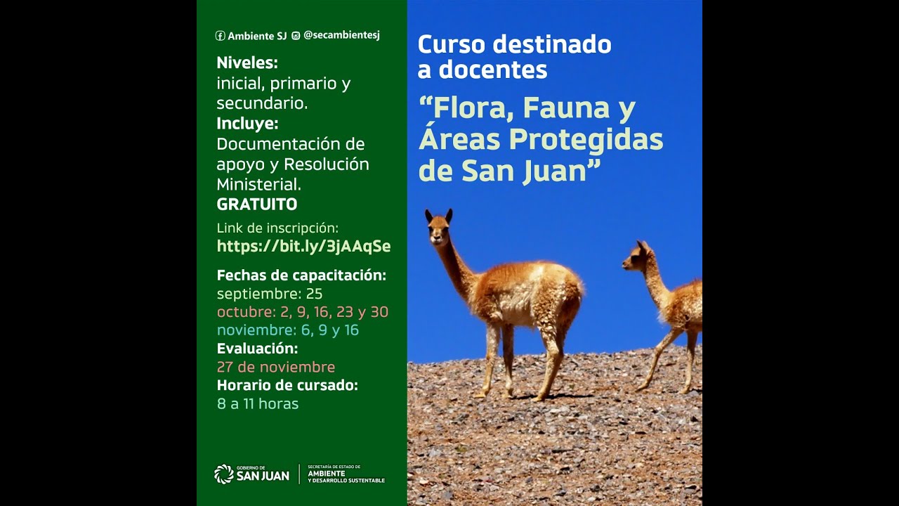 Curso Flora, Fauna y Áreas Protegidas de San Juan YouTube Curso Flora, Fauna y Áreas Protegidas de San Juan YouTube