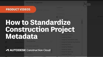 How to Standardize Construction Project Metadata