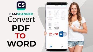 How to convert pdf to word using  CamScanner app screenshot 2